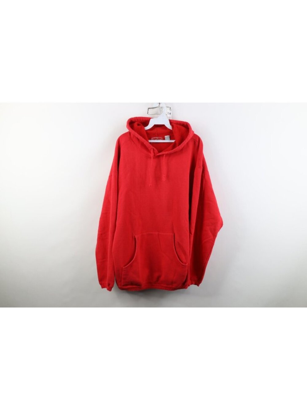 Vintage 90s Marlboro Mens XL Distressed Sun Faded Blank Hoodie Sweatshirt Red